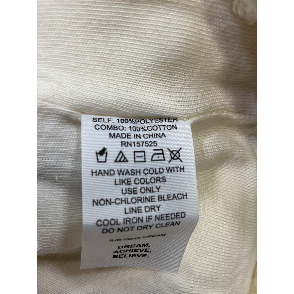 Bandier 'The Aspen' Cream Polyester Sherpa Jacket Size S - Picture 5 of 5